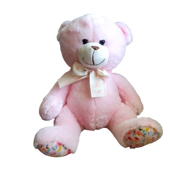 Modern Expressions Super Soft “Happy Mother's Day” Stuffed‎ Bear 16” Pink - Picture 1 of 6